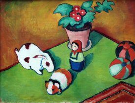 August Macke - Little Walter's Toys (Walterchens Spielsachen), 1912