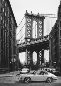 Gasoline Images - By the Manhattan Bridge (BW)