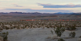 Carol Highsmith - Train across the desert near Barstow, California, 2012