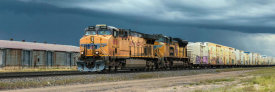 Carol Highsmith - Freight train near Cheyenne, Wyoming, 2015