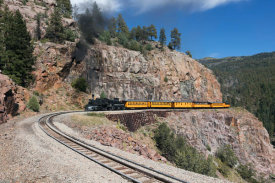 Carol Highsmith - A Durango & Silverton Narrow-Gauge Scenic Railroad train in Las Animas County, Colorado, 2015