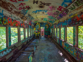Carol Highsmith - Abandoned passenger train car in Lambertville, New Jersey, 2017