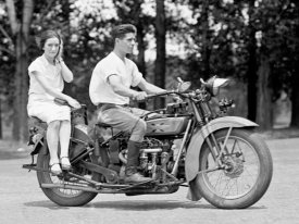 National Photo Company Collection - Outing on a Motorcycle, ca. 1929