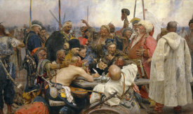 Ilya Repin - The Reply of the Zaporozhian Cossacks to Sultan of Turkey, ca. 1890