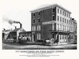 William H. Rease - J.E. and B. Schell. City Marble Works and Steam Mantel Factory, 1854