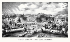 E. J. Pinkerton - General View of Laurel Hill Cemetery, 1844