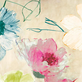 Kelly Parr - Colorful Floral Composition I (detail)