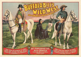 Courier Litho. Co. - Buffalo Bill's Wild West and Congress of Rough Riders of the World:  Rosa Bonheur Painting Buffalo Bill, 1896
