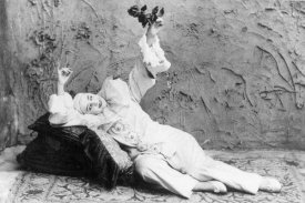 B.J. Falk - Pierrot with a Rose - Actress Pilar Morin, ca. 1895