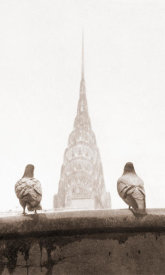 Angelo Rizzuto - Two pigeons admire the Chrysler Building, New York City, 1957