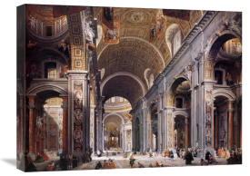 Giovanni Paolo Pannini - Interior Of St. Peter's, Rome