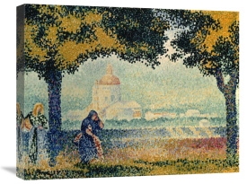Henri Edmond Cross - The Church of Santa Maria degli Angely near Assisi