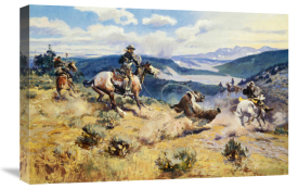 Charles M. Russell - Loops and Swift Horses Are Surer Than Lead