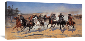 Frederic Remington - A Dash For Timber