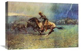 Frederic Remington - The Stampede