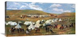 Charles M. Russell - Cowboy Camp During The Roundup