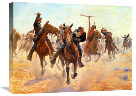 Charles Schreyvogel - Breaking Through The Lines