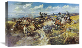 Charles M. Russell - A Tight Dally and a Loose Latigo