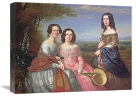 William Baker - A Group Portrait of Three Girls