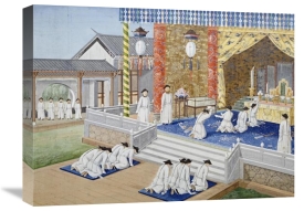 Chinese School - Scenes From Imperial Court Life. 19th Century