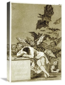 Francisco De Goya - The Sleep of Reason Produces Monsters (Los Caprichios)