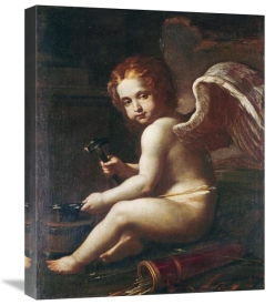 Giovan Francesco Gessi - Cupid Sharpening His Arrows