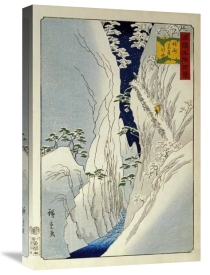 Hiroshige - Kiso Gorge In New Snow