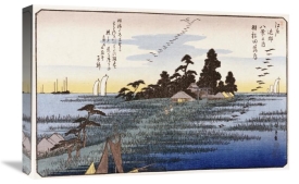 Hiroshige - Descending Geese at Haneda