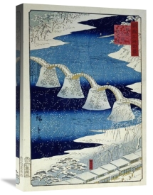 Hiroshige - The Brocade Bridge In Snow