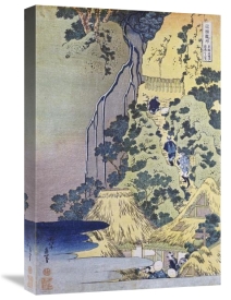 Hokusai - Travellers Climbing Up a Steep Hill