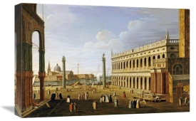 William James - The Piazzetta, Venice, Looking South Towards San Giorgio Maggiore