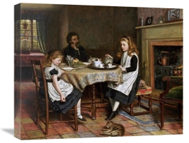 George Goodwin Kilburne - There Is No Fireside.....