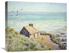 Claude Monet - The Customs Hut, Morning