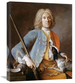 Jean-Baptiste Oudry - Sportsman Holding a Gun With a Hound