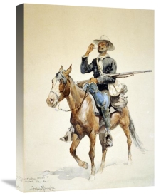 Frederic Remington - A Mounted Infantryman