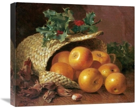 Eloise Harriet Stannard - Still Life With Apples, Hazelnuts and Holly