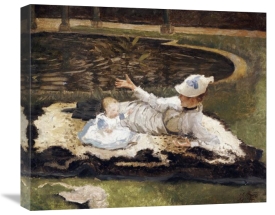 James Jacques Tissot - Mrs Newton With a Child By a Pool