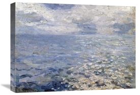 Emilio Boggio - A Study of Sun On The Sea