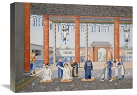 Chinese School - Scenes From Imperial Court Life. 19th Century