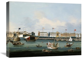 Chinese School - View of The Waterfront at Canton