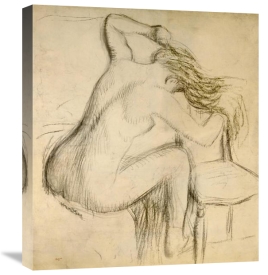 Edgar Degas - A Seated Woman Styling Her Hair