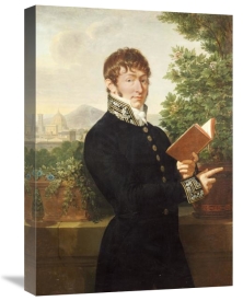 Francois-Xavier Fabre - Portrait of An Official, Standing Above Florence