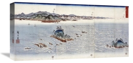 Hiroshige - Whirlpools at Naruto In Awa Province