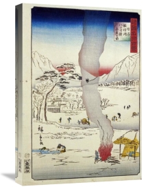 Hiroshige - Men Fishing For Eels