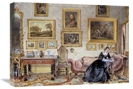 William Henry Hunt - Interior of a Drawing Room