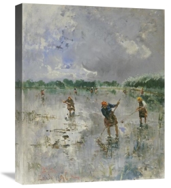 Pompeo Mariani - Women Working In Rice Fields