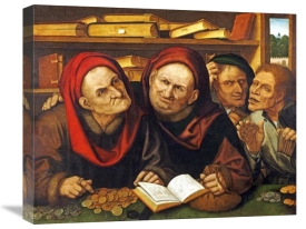 Quentin Massys - Suppliant Peasants In The Office of Two Tax Collectors