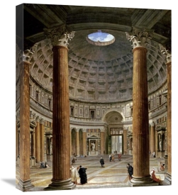 Giovanni Paolo Pannini - The Interior of The Pantheon, Rome