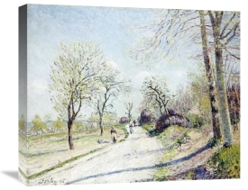 Alfred Sisley - The Road from Veneux to Moret