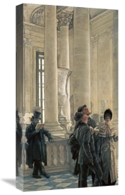 James Jacques Tissot - The North Stairs at The Louvre